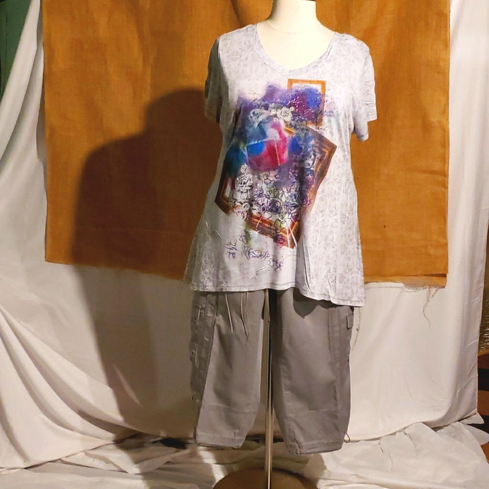 Style & Co Top and Capris